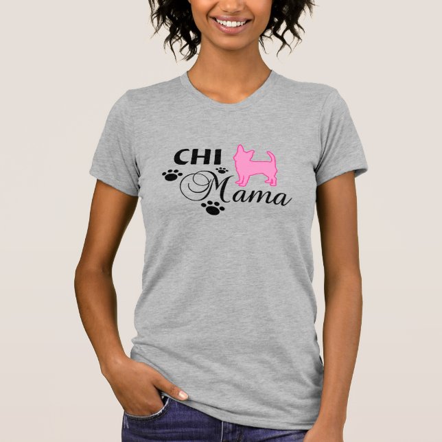T-shirt Chihuahua Mama Tee femmes (Devant)