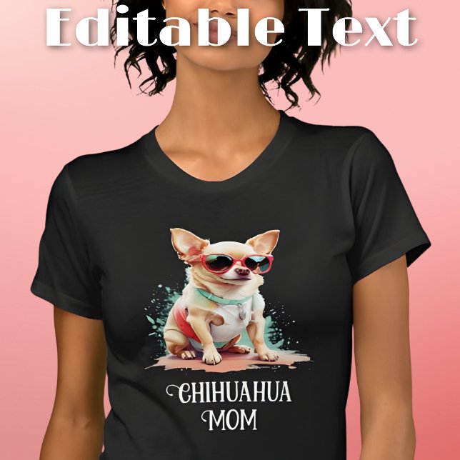 T-shirt Chihuahua Maman Chien Lunettes de soleil (Créateur téléchargé)