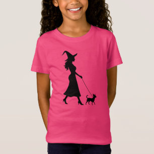T-Shirt Chihuahua marchant sorcière