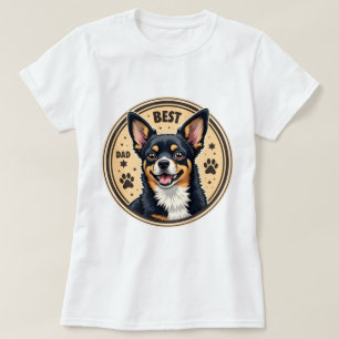 T-shirt Chihuahua 'Meilleur Papa Chihuahua'