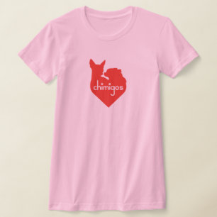 T-shirt Chihuahua Mom Love Heart Chimigos Logo