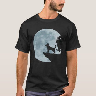 T-shirt Chihuahua Pleine lune mignonne chien amour Mystiqu