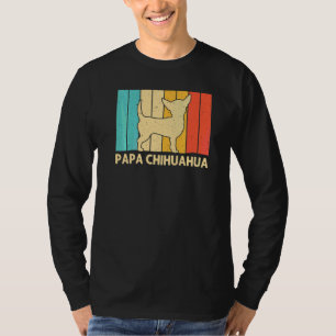 T-shirt Chihuahua pour hommes papa propriétaire d'animaux 