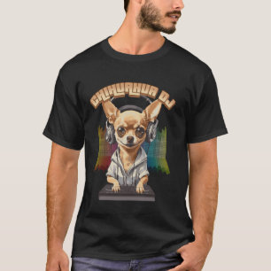 T-shirt Chihuahua Rockstar Musicien Animal Drôle Chien