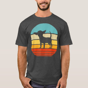 T-shirt Chihuahua Silhouette 60s les années 70 Amoureux de