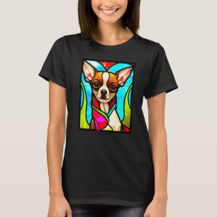 T-shirt Chihuahua - Verre Cathédrale Pop Art Premium_3