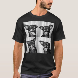T-shirt Chihuahua Visage Portrait Funny Chien Photobooooth