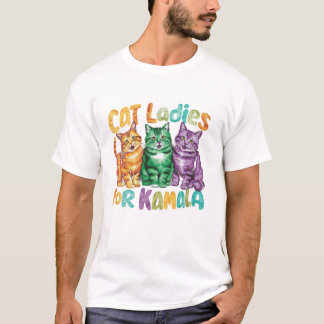 T-shirt Childless Cat Ladies For Kamala