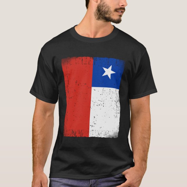 T-shirt Chilean Flag Chile  1 (Devant)