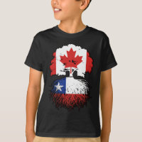 Chili Chilien Canada Drapeau des racines d'arbres