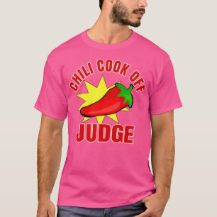 T-shirt Chili Cook Off Juge Shirt Avec Poivre Chaud