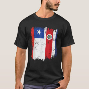 T-shirt Chili Costa Rica Drapeau Costa Rica Racines chilie