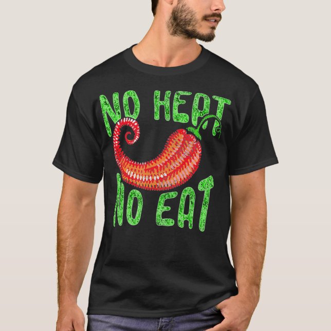 T-shirt Chili épicé Scoville Épice Lover Pas de chaleur No (Devant)