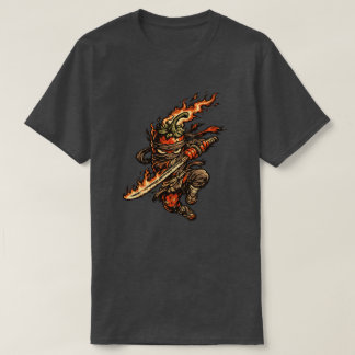 T-shirt Chili Fire Ninja — Guerrier drôle aux poivrons cha