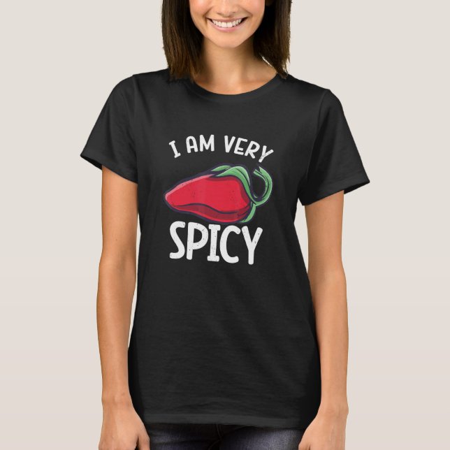 T-shirt Chili Peppers Red Hot Spicy Pepper Eat Mexican Foo (Devant)