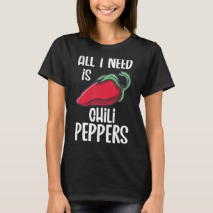 T-shirt Chili Poivrons Rouge épicé poivron Manger Mexicain