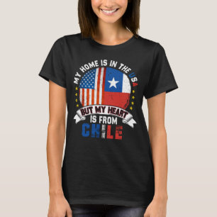 T-shirt Chilien American Patriot Heart vient du Chili Flag