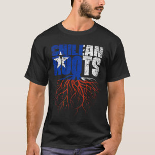 T-shirt Chilienne Racines Chili Patrimoine Drapeau