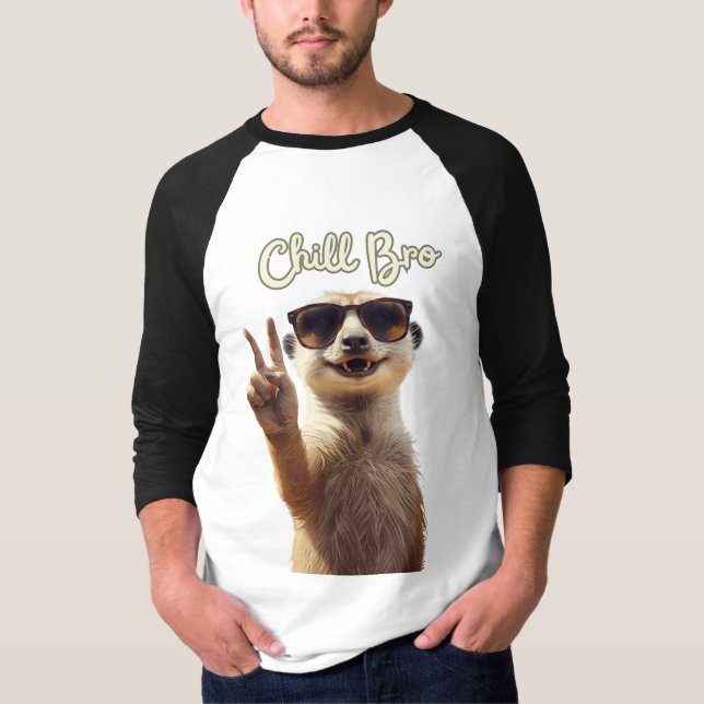T-shirt Chill Bro – Funny Sloth Hoodie (Devant)