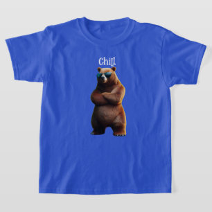 T-shirt Chill Brown Ours dans les lunettes de soleil
