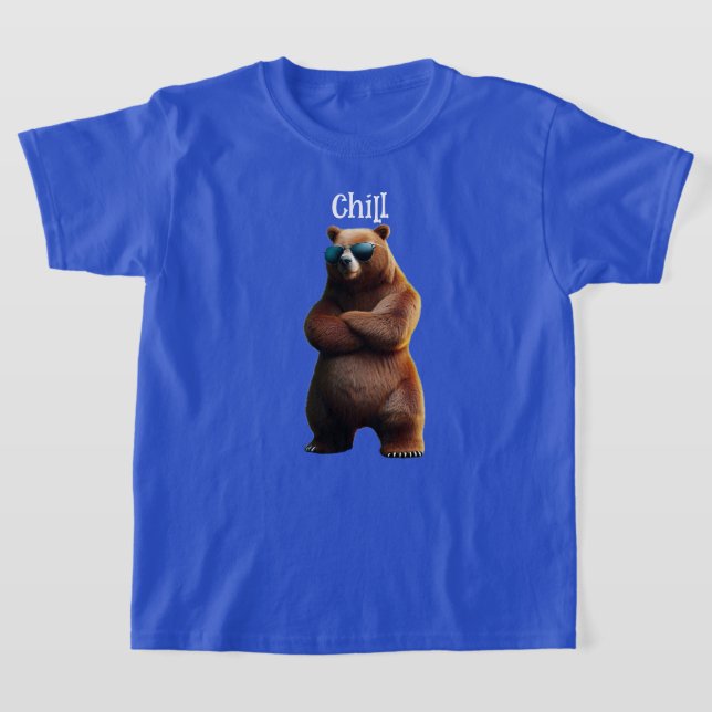 T-shirt Chill Brown Ours dans les lunettes de soleil (Poser)