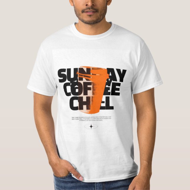 T-shirt Chill Café dimanche (Devant)