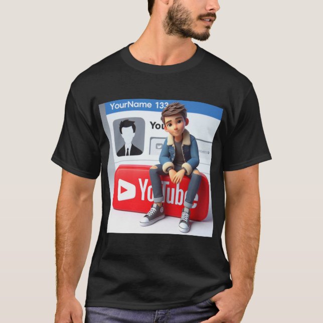 T-shirt Chill & Create Tee : YouTube Edition T Shirt (Devant)