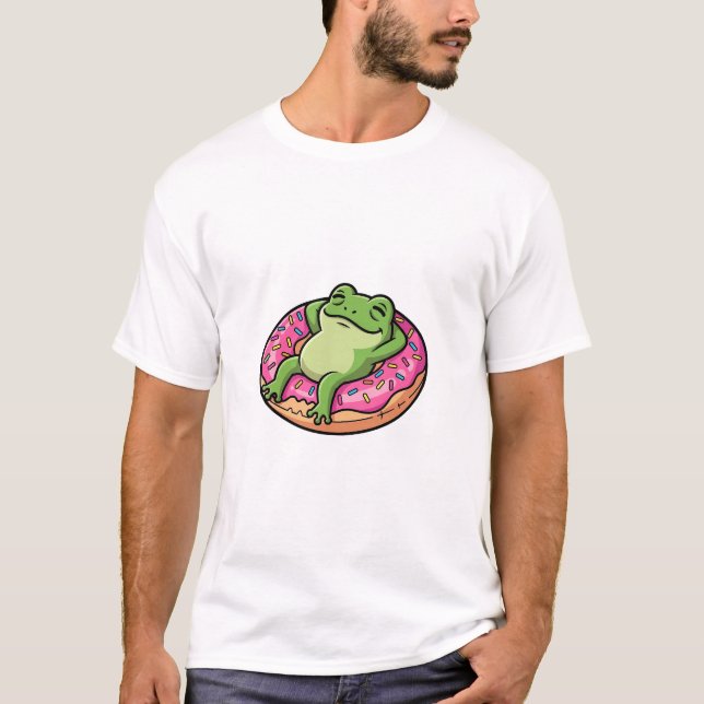 T-shirt Chill Frog Donut (Devant)