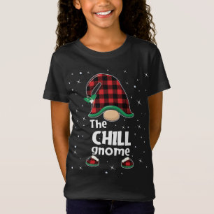 T-Shirt Chill Gnomalo Buffalo Plaid Correspondant Pajam de