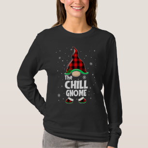 T-shirt Chill Gnomo Buffalo Plaid Correspondant Famille Ch
