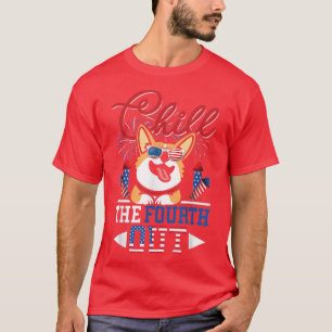 T-shirt Chill Le Quatrième Sorti Corgi Amoureux des chiens