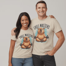Chill Masters Capybara Shirt – Zen Animal Meditati