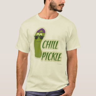 T-shirt Chill Pickle Funny Veggie Cartoon Pal