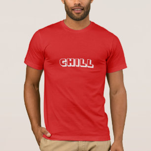 T-shirt Chill, rouge moderne et audacieux