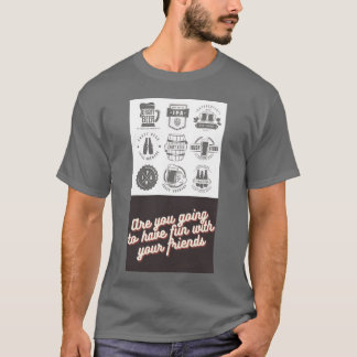 T-shirt chill Rum avec vos amis rétro
