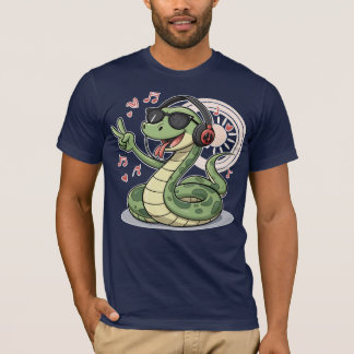T-shirt Chill Snake Tunes Drôle