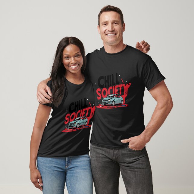 T-shirt Chill Society Funny Car Repair Brochure Véhicule T (Unisexe)