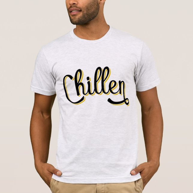 T-shirt Chillen allemand Deutschland Slang (Devant)