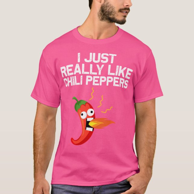 T-shirt Chilli Pepper Design Pour Hommes Femmes Haba Épicé (Devant)
