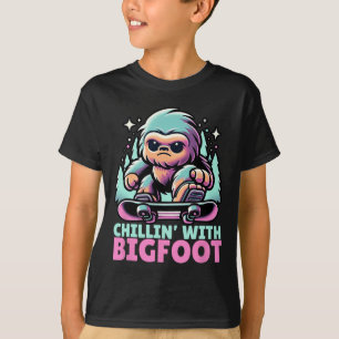 T-shirt Chillin' Avec Bigfoot Alpine Sports D'Hiver Snowbo