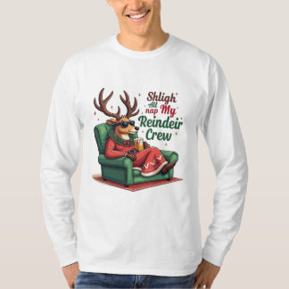 T-shirt Chillin' Avec Ma Chemise Reindeer Crew