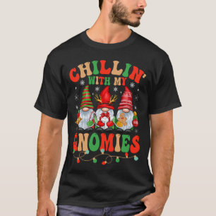 T-shirt Chillin Avec Ma Gnomie Noël Famille Matching