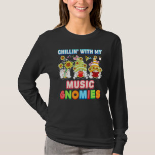 T-shirt Chillin Avec Ma Musique Gnomes Enseignant Enfant É