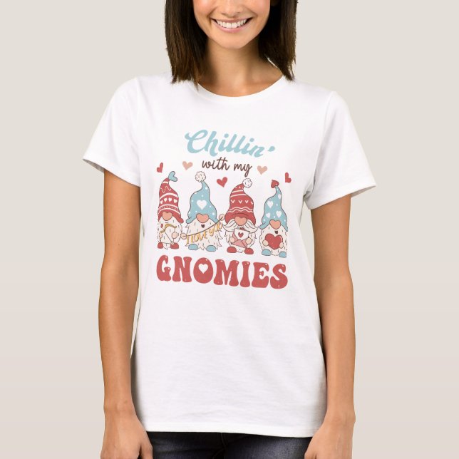 T-shirt Chillin Avec Mes Gnomes (Devant)