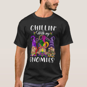 T-shirt Chillin Avec Mes Gnomies Mardi Gras Carnaval Nouve
