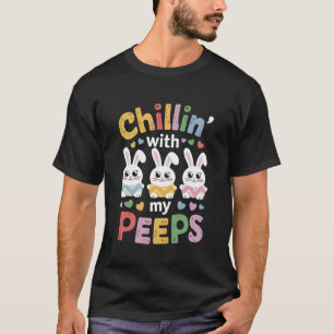 T-shirt Chillin avec mon équipe Peeps Eggs équipe Bunny Fu