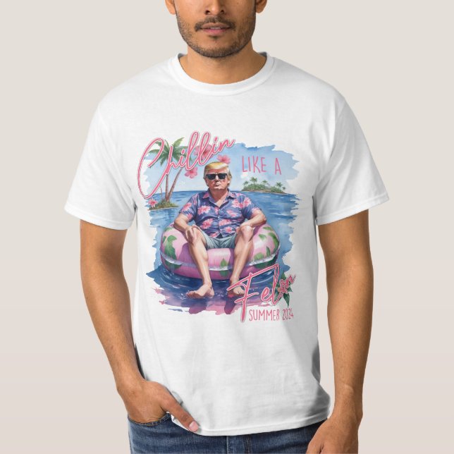 T-shirt Chillin comme un félon Été 2024 (Devant)