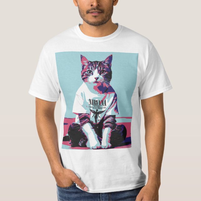 T-shirt Chillin de chat mignon' (Devant)