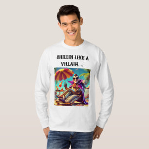 T-shirt Chillin' Like a Villain Shirt Design.