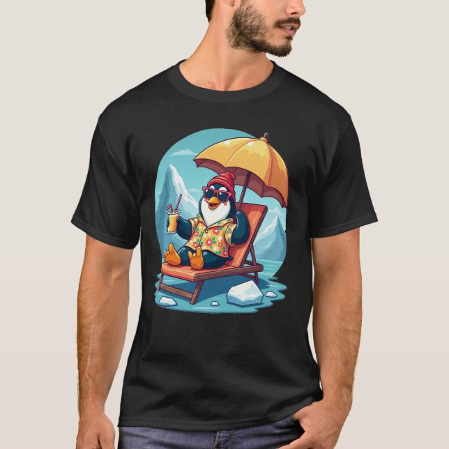 T-shirt Chillin' Penguin Ice Lounge Tee (Devant)